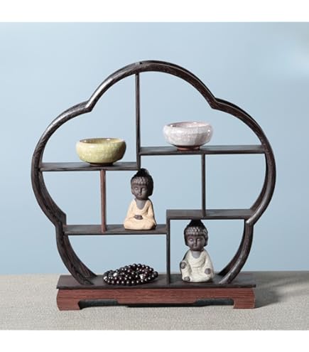 骨董品　古道具　盆栽卓　棚　花台　飾り棚　香炉台　茶器棚 Amazon.co.jp: VICHE CATT 中国 茶器 香炉 盆栽 花瓶 台 棚 花台